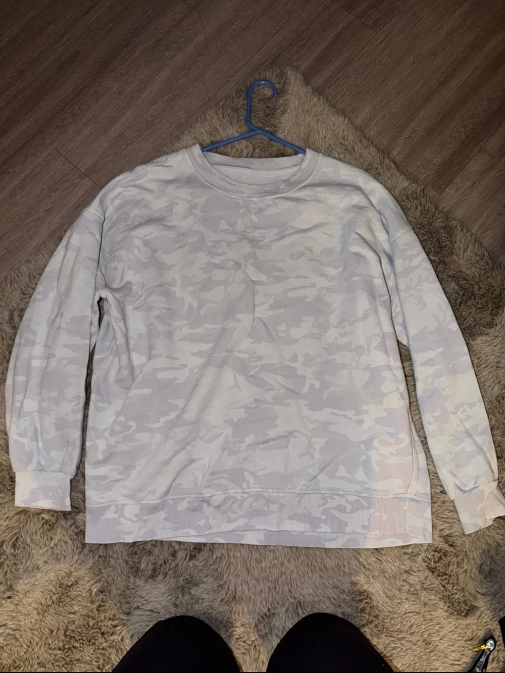 lululemon athletica Light Gray Camo Sweatshirt